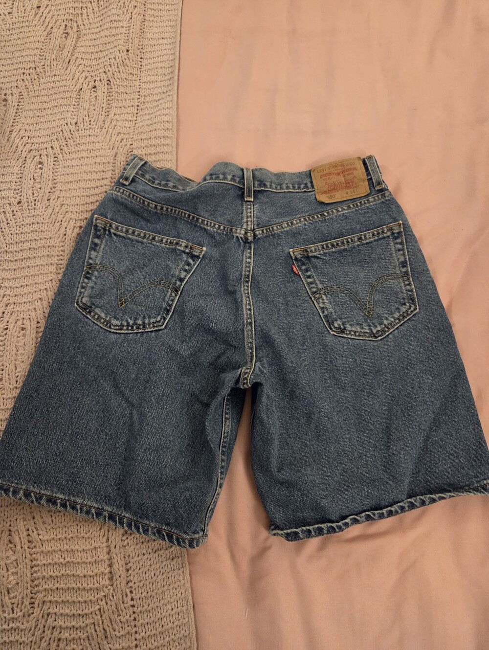 Levi's Wide-Leg Blue Denim Shorts